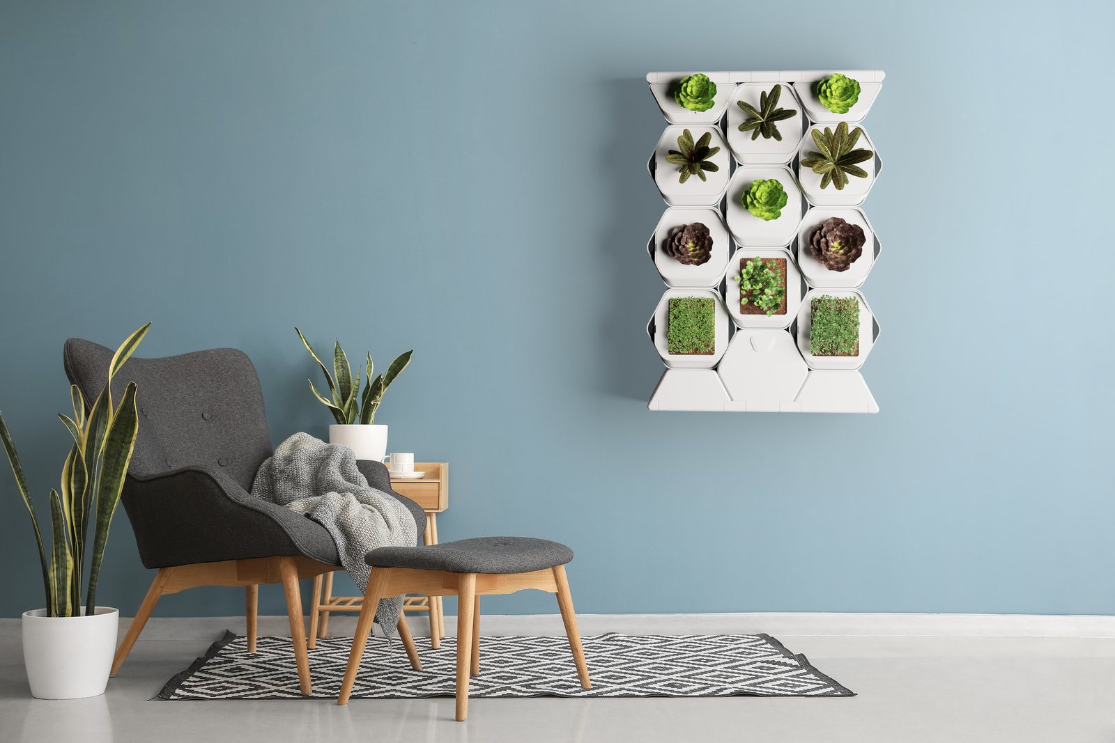Render lifestyle V3 del sistema IDRAG in ambiente domestico.